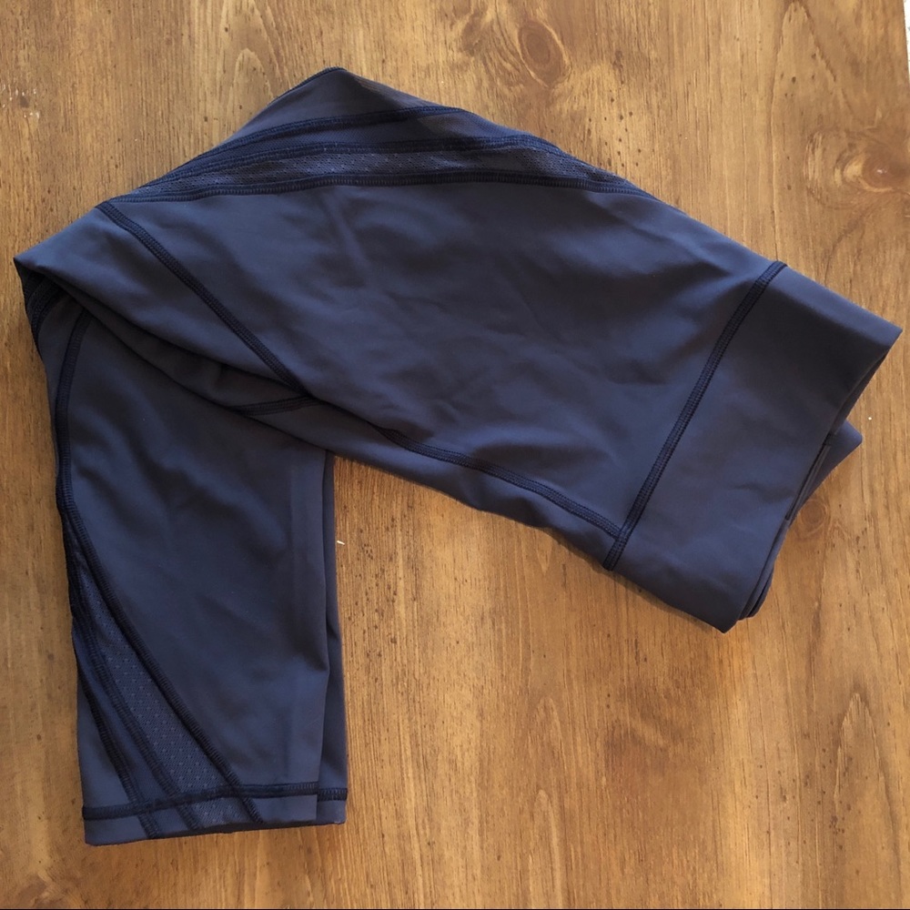 Lululemon leggings with cut outs size 8